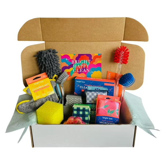 Bright Box Spring Cleaning Kit, 20pc – Reusable Brushes, Sponges, Cloths & More